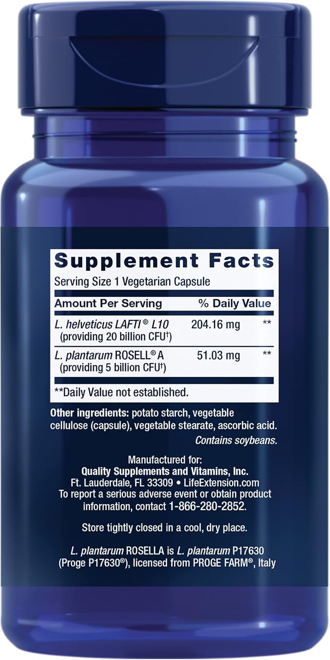 Life Extension FLORASSIST Probiotic Women's Health - 30 Vegetarian Capsules | لايف اكستينشن مكمل بوبايوتيك لدعم صحة المرأة - 30 كبسولة