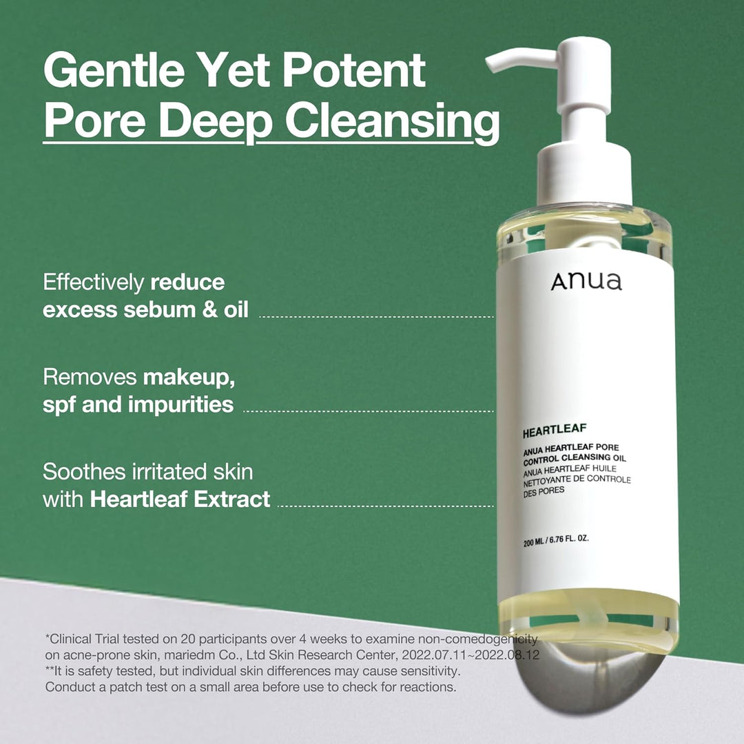 ANUA Heartleaf Pore Control Cleansing Oil - 200ml | غسول زيتي لتنظيف المسام - 200 مل