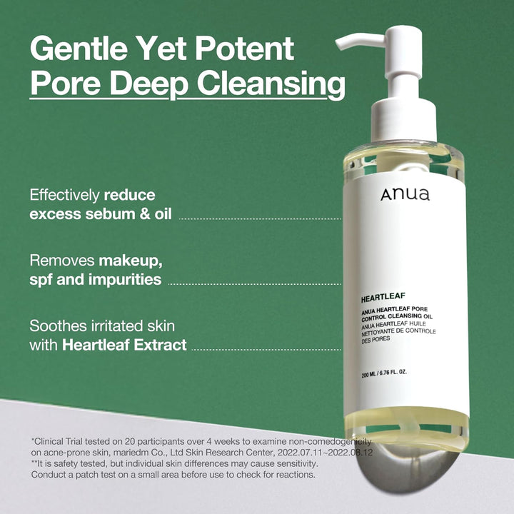 ANUA Heartleaf Pore Control Cleansing Oil - 200ml | غسول زيتي لتنظيف المسام - 200 مل