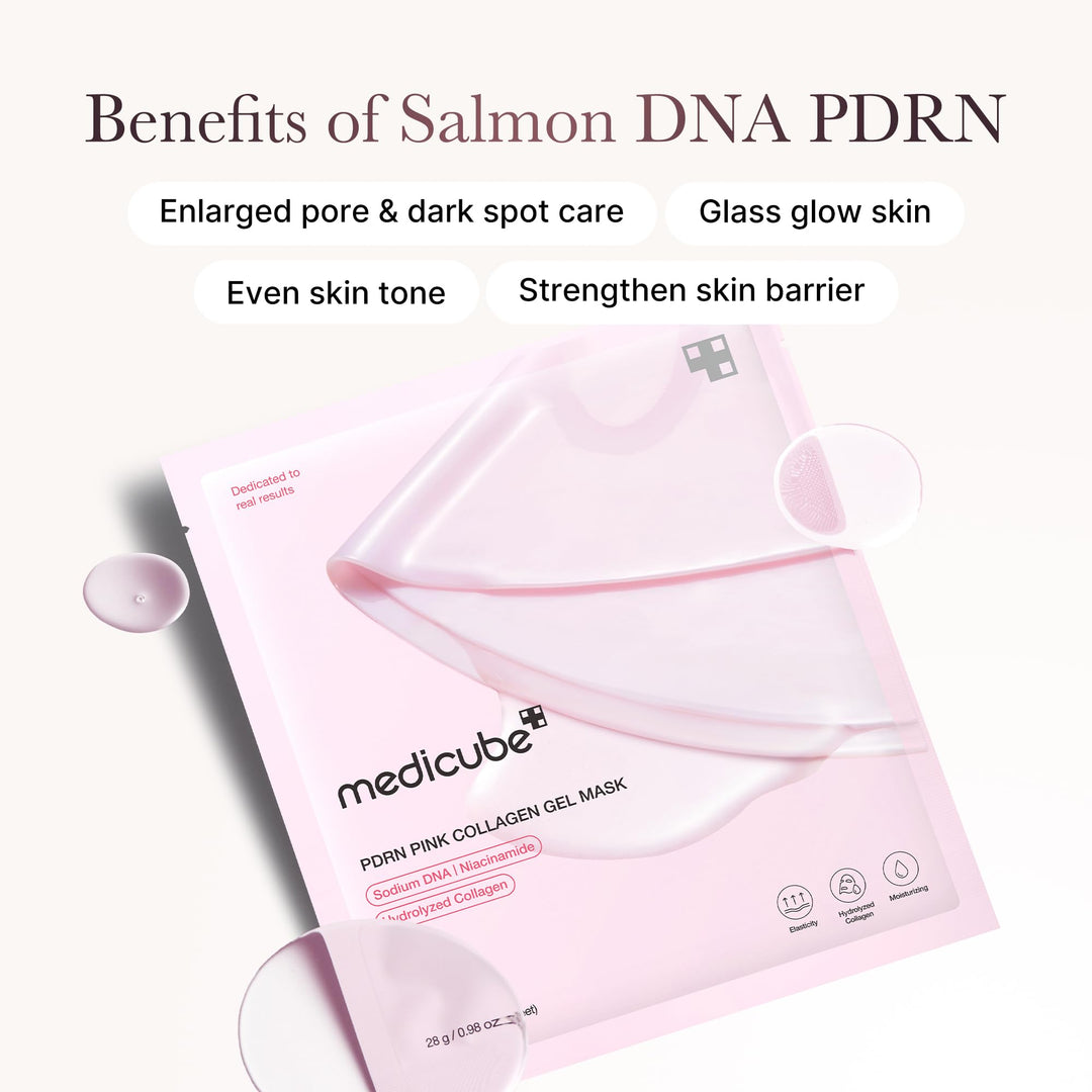 Medicube PDRN Pink Collagen Gel Mask 1 Sheet x 4 - 20g | ميديكيوب قناع بي دي آر - 20غ #5