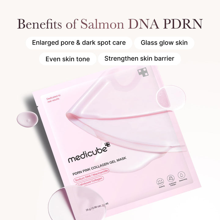 Medicube PDRN Pink Collagen Gel Mask 1 Sheet x 4 - 20g | ميديكيوب قناع بي دي آر - 20غ #5