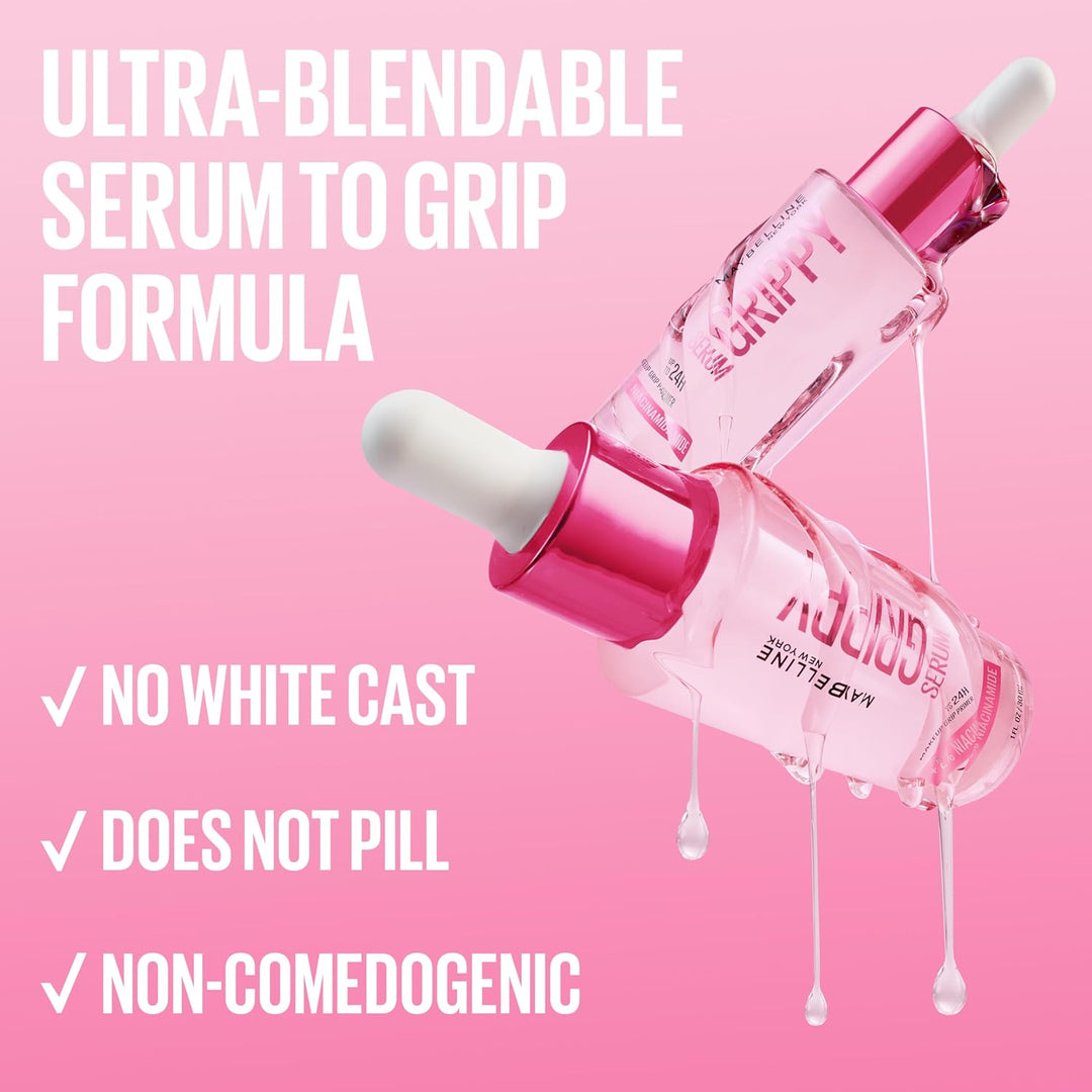 MAYBELLINE Grippy Serum Primer +2% Niacinamide - 30ml | ميبيلين برايمر سيروم +2% نياسيناميد - 30 مل