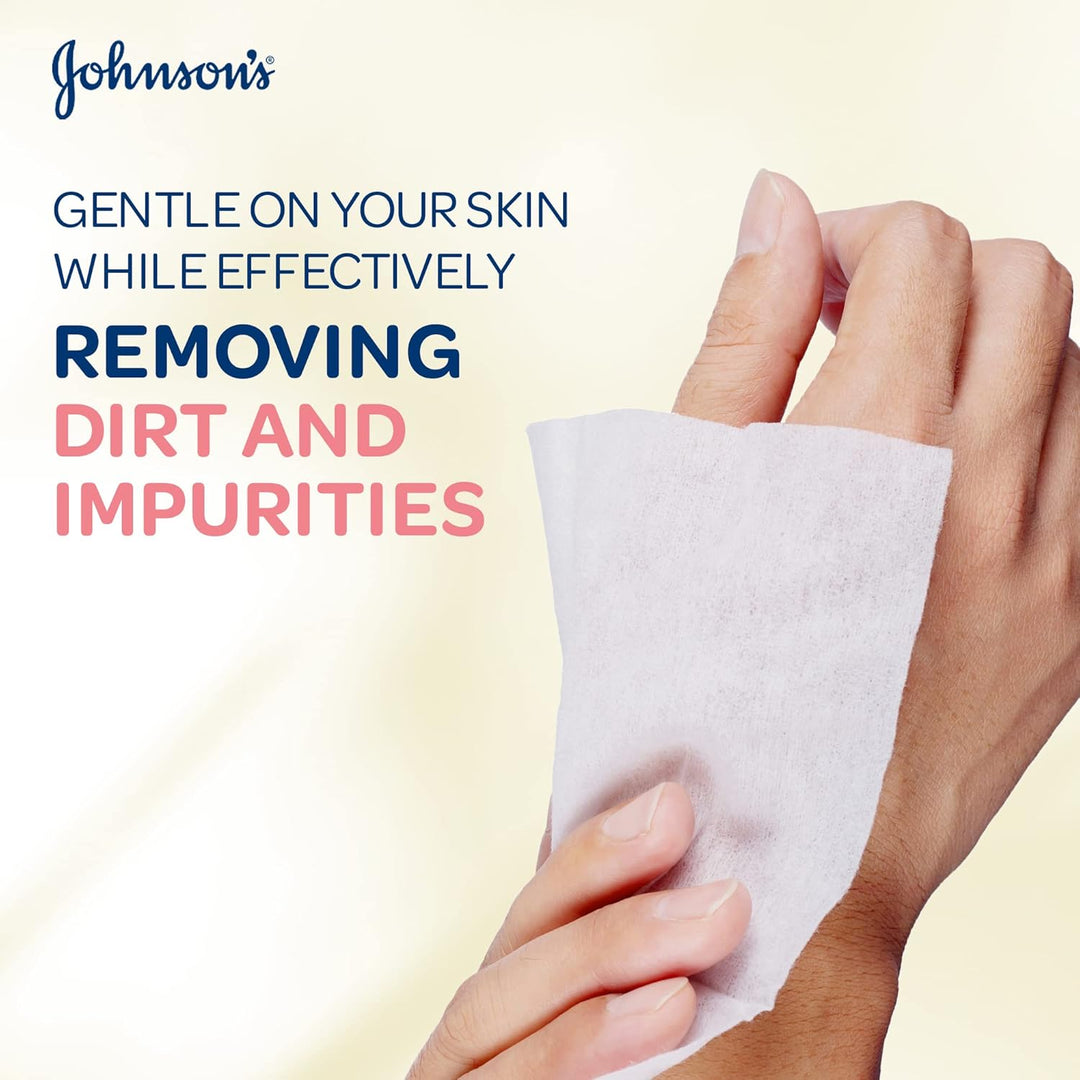 Johnson's Micellar Makeup Removing Wipes for Sensitive Skin - 25 Wipes | مناديل جونسون ميسيلار لإزالة المكياج للبشرة الحساسة – 25 منديل