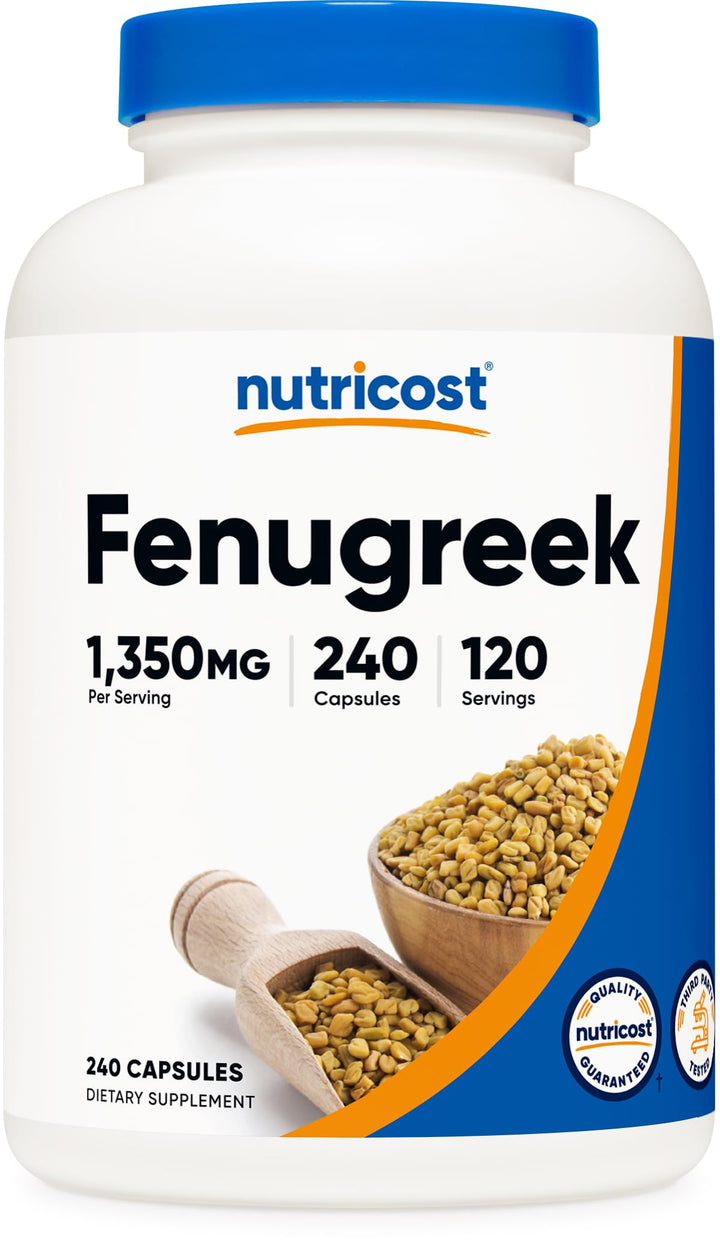 Nutricost Fenugreek 1350mg - 240 Capsules | نوتريكوست فینوغريك 1350 ملغ - 240 كبسولة #3