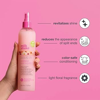 Milk Shake Flower Power Leave-in Conditioner Flower Fragrance - 350ml | ميلك شيك بلسم ليف ان برائحة الورد - 350 مل