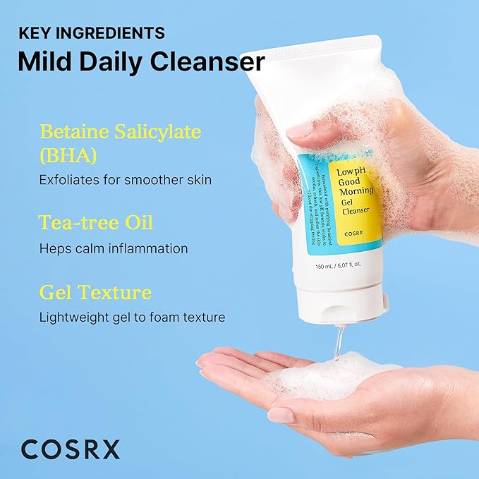 Cosrx Low pH Good Morning Gel Cleanser - 150ml | كوزركس غسول للبشرة جل - 150 مل