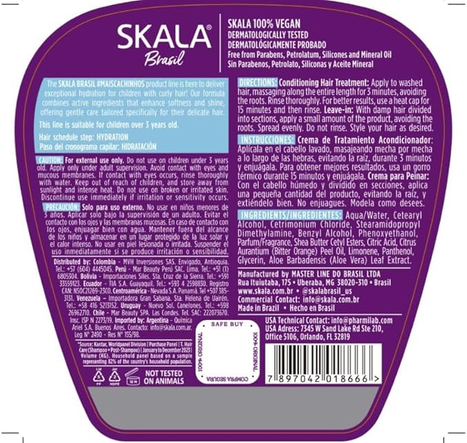 Skala Mais Cachinhos Kids Treatment 2 In 1 - 1000g |  سكالا ماسك العلاجي للأطفال 2 ب1 - 1000 غرام