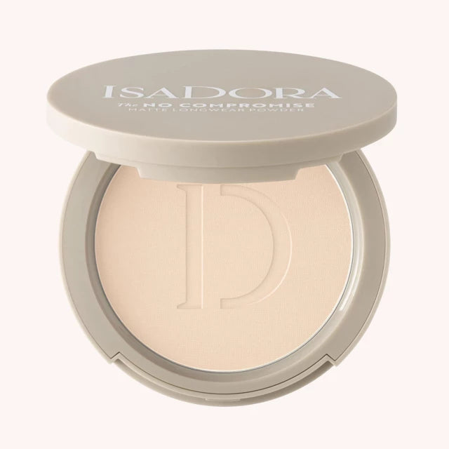 Isadora The No Compromise Matte Longwear Powder - 8g | ايزادورا بودرة مضغوطة بلمسة مطفية و تغطية عالية - 8 غرام