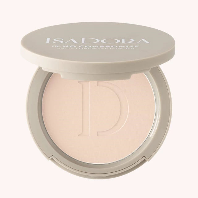 Isadora The No Compromise Matte Longwear Powder - 8g | ايزادورا بودرة مضغوطة بلمسة مطفية و تغطية عالية - 8 غرام