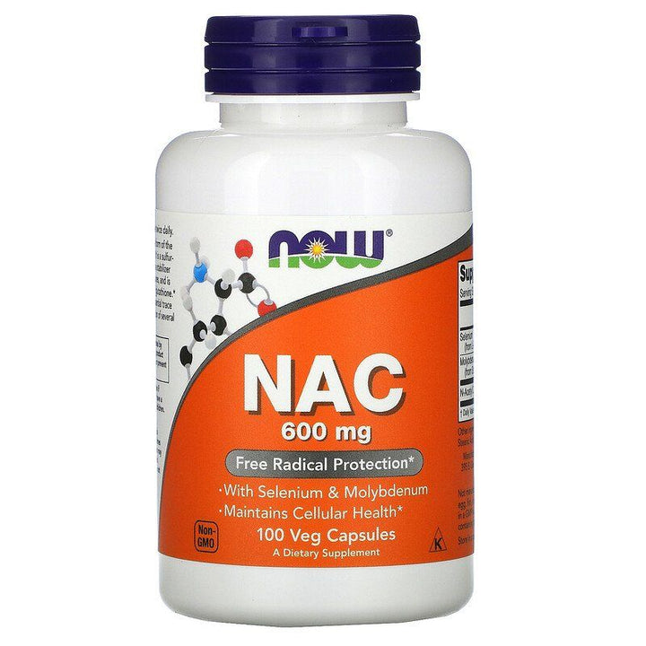 now NAC 600 Mg 100 - Capsules - 600mg | NAC 600 مجم - الآن - 100 كبسولة نباتية - 600ملغ #1