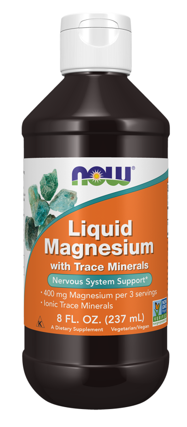 now Liquid Magnesium with Trace Minerals - 237ml | ناو مغنيسيوم سائل مع مجموعة من المعادن الأساسية - 237 مل