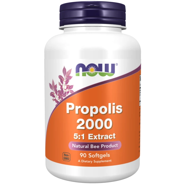 now Propolis 2000 5:1 Extract - 90 Softgels | ناو بروبوليس صمغ النحل 2000 ملغ – 90 كبسولة هلامية