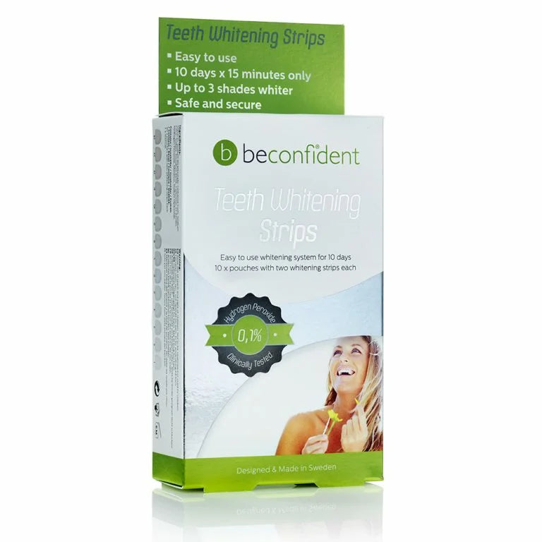 beconfident Teeth Whitening Strips 10 days *15 Minutes Only - 10g | شرائط تبييض الأسنان من بيكونفيدنت - 10غ #1