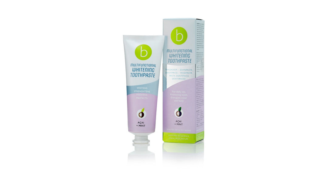 beconfident Multifunctional Whitening Toothpaste Acai + Mint - 75ml | معجون أسنان تبييض متعدد الوظائف 75 مل من بي - 75ml