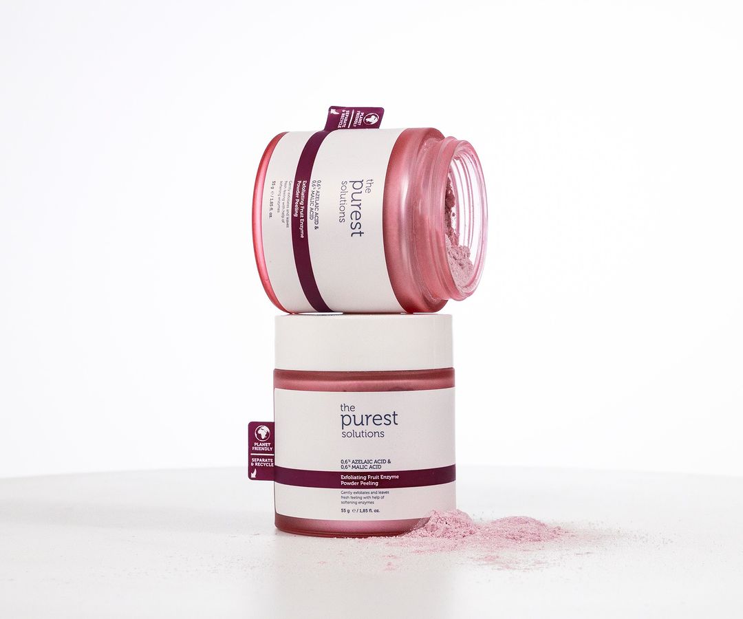 The Purest Solutions Exfoliating Fruit Enzyme Powder Peeling - 55g | ذا بيورست مقشر أحماض الفواكه - 55 غرام