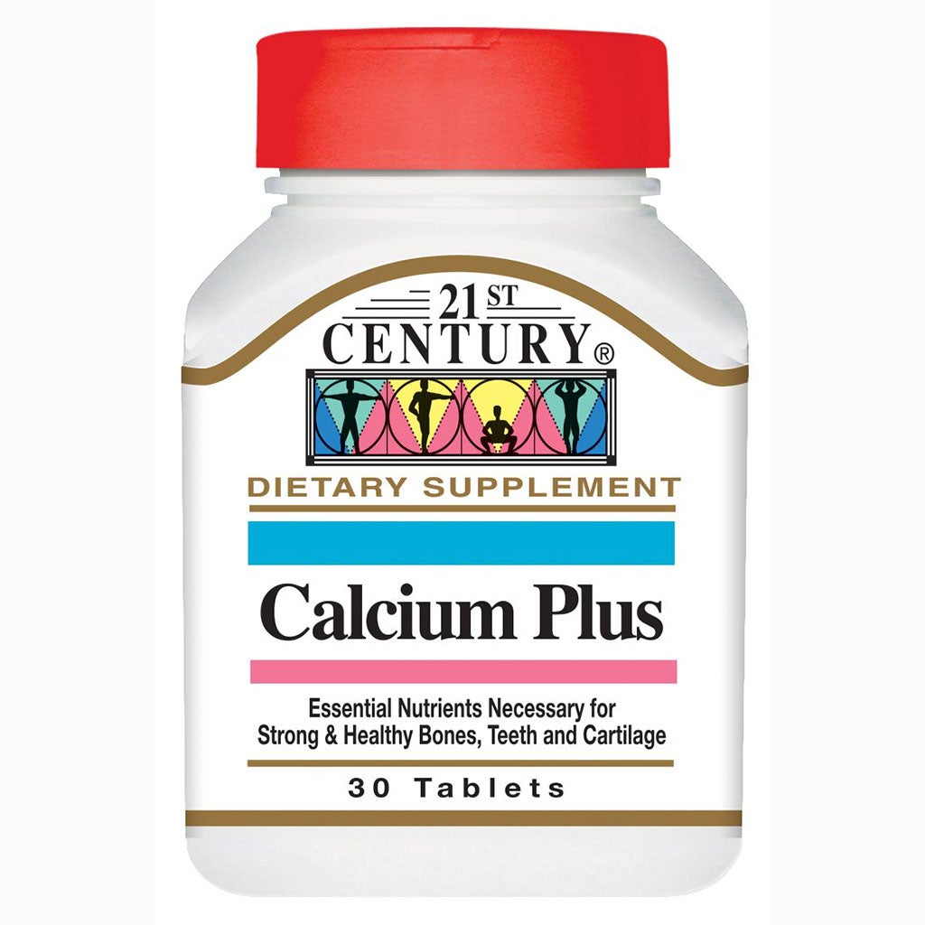 21st Century Calcium Plus - 30 Tablets |  تونتي فيرست سينشري كالسيوم بلس - 30 قرص