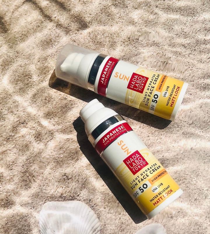HADA LABO TOKYO Light Hydrator Sun Face Cream SPF50 High Protection UVA UVB - 50ml | هادا لابو واقي شمسي بعامل حماية 50 - 50 مل