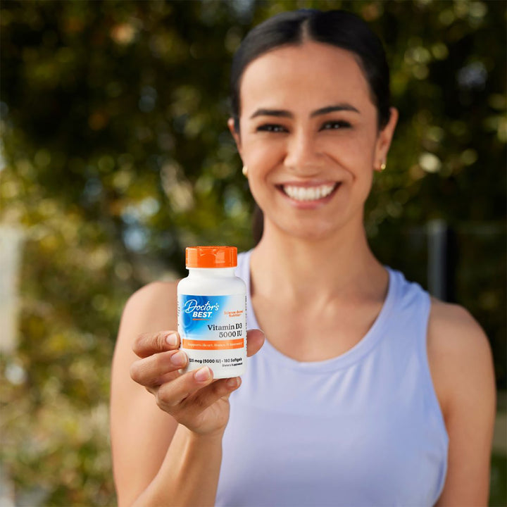 Doctors Best Vitamin D3 5000 IU 125 mcg - 180 Softgels | دوكتورز بست فيتامين د3 5000 وحدة دولية - 180 سوفت جل #3
