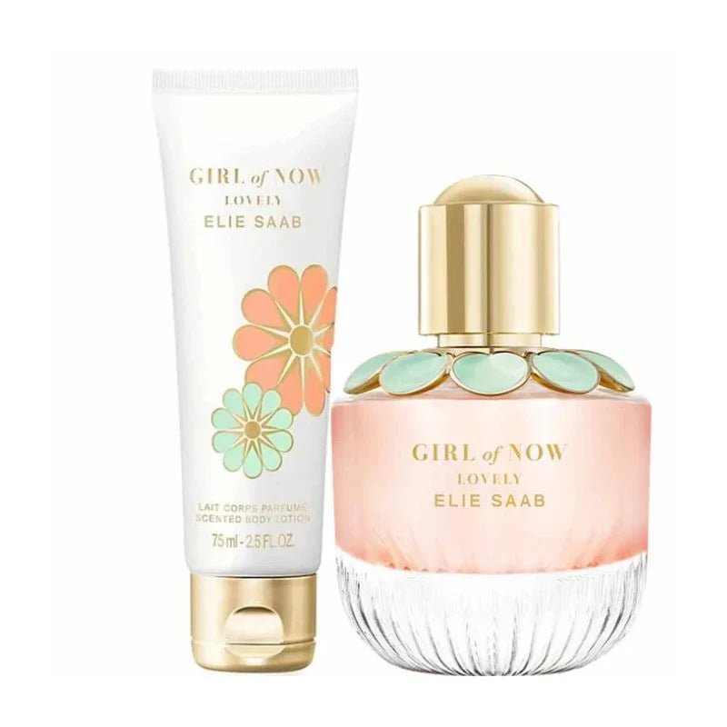 ELIE SAAB Set Girl Of Now Lovely  Edp 50ml + Bl - 75ml | ايلي صعب جيرل او ناو -50 مل + 75 مل