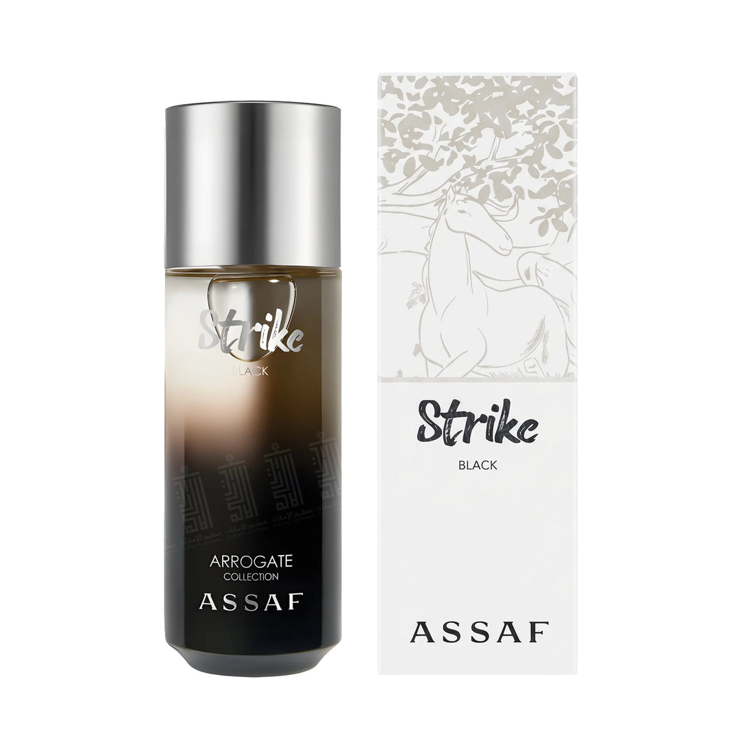 ASSAF Strike Black EdP - 125ml | عساف عطر سترايك بلاك للرجال  - 125مل