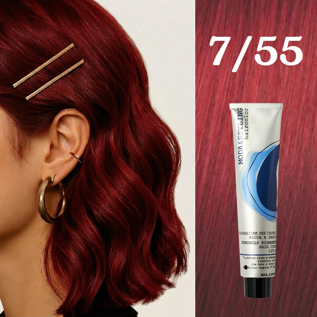 Elgon Moda&styling Haircolor Strongly Pigmented Hair Color - 125ml | ايلكون صبغة شعر مودا ستايلنج - 125مل
