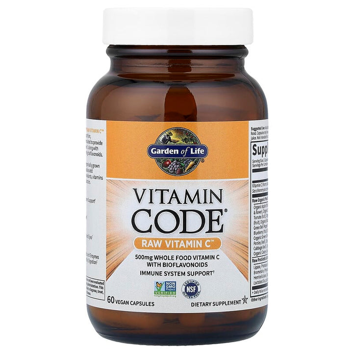 Garden of Life Vitamin Code Raw Vitamin C - 60 Vegan Capsules - 60 كبسولة | غاردن أوف لايف فيتامين كود فيتامين سي - 60 كبسولة #3