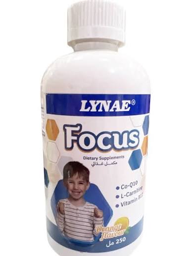 LYNAE Focus Dietary Supplements Orange Flavour - 250ml - 250ml | لينا مكمل غذائي فوكوس بنكهة برتقال - 250مل