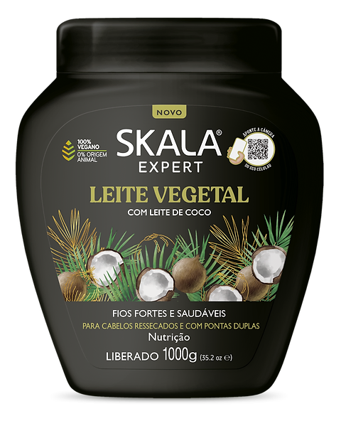 SKALA Leite Vegetal Coconut Milk - 1000g | سكالا قناع مرمم للشغر بحليب جوز الهند - 1000 غرام