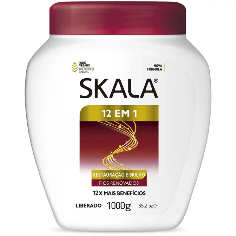SKALA Creme De Tratamento Skala 12 Em 1 - 1000g | سكالا كريم للشعر المتضرر 12 في 1 - 1000 غرام