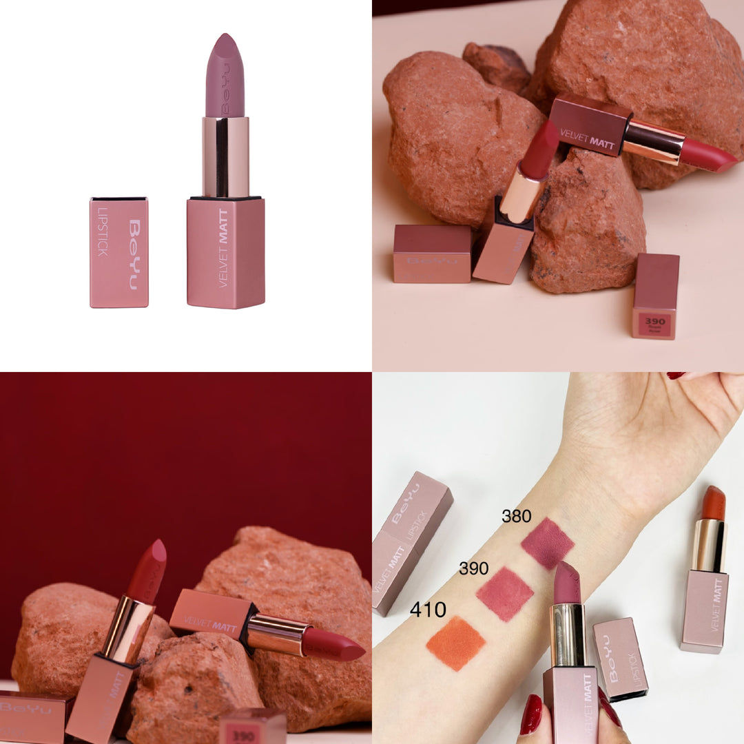 BeYu Velvet Matt Lipstick - 4.0ml | بيو أحمر شفاه مخملي - 4 مل