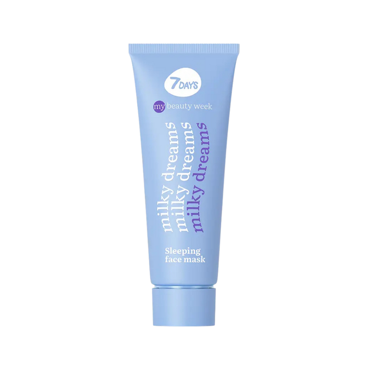 7DAYS Milky Dreams Sleeping Mask 80ml light blue squeeze tube with matching screw cap