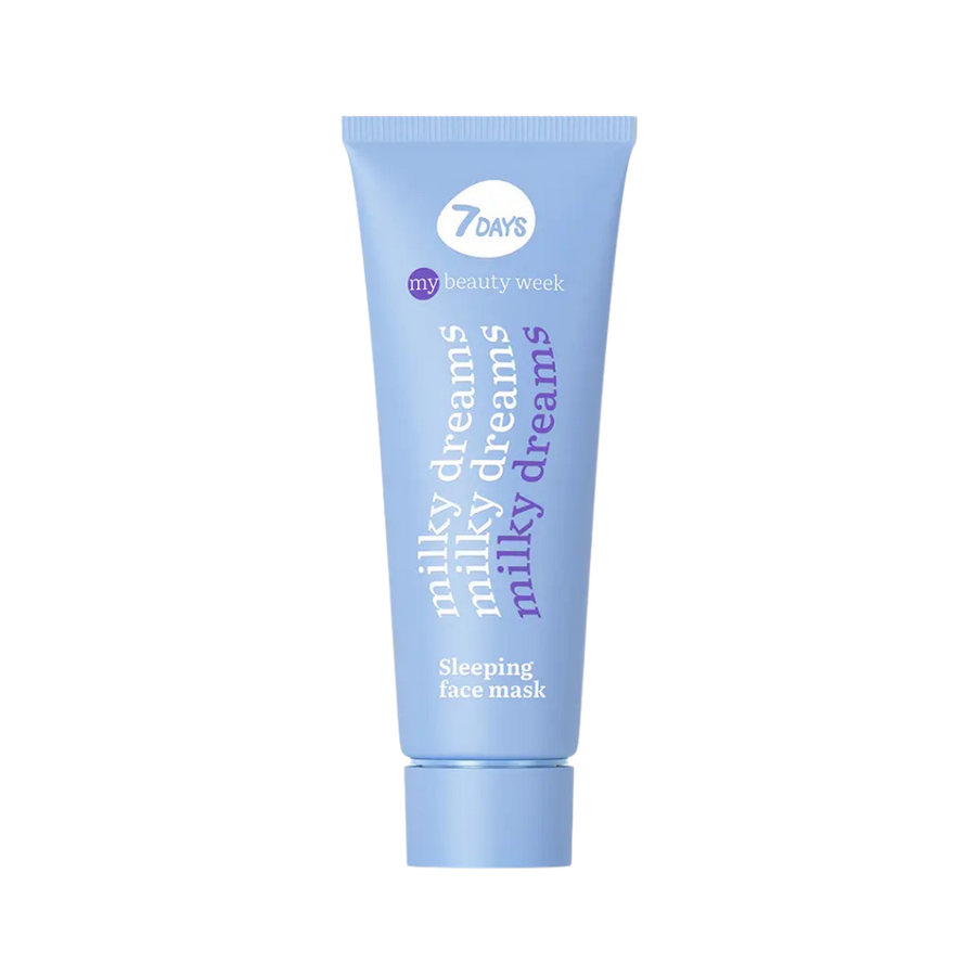 7DAYS Milky Dreams Sleeping Mask 80ml light blue squeeze tube with matching screw cap