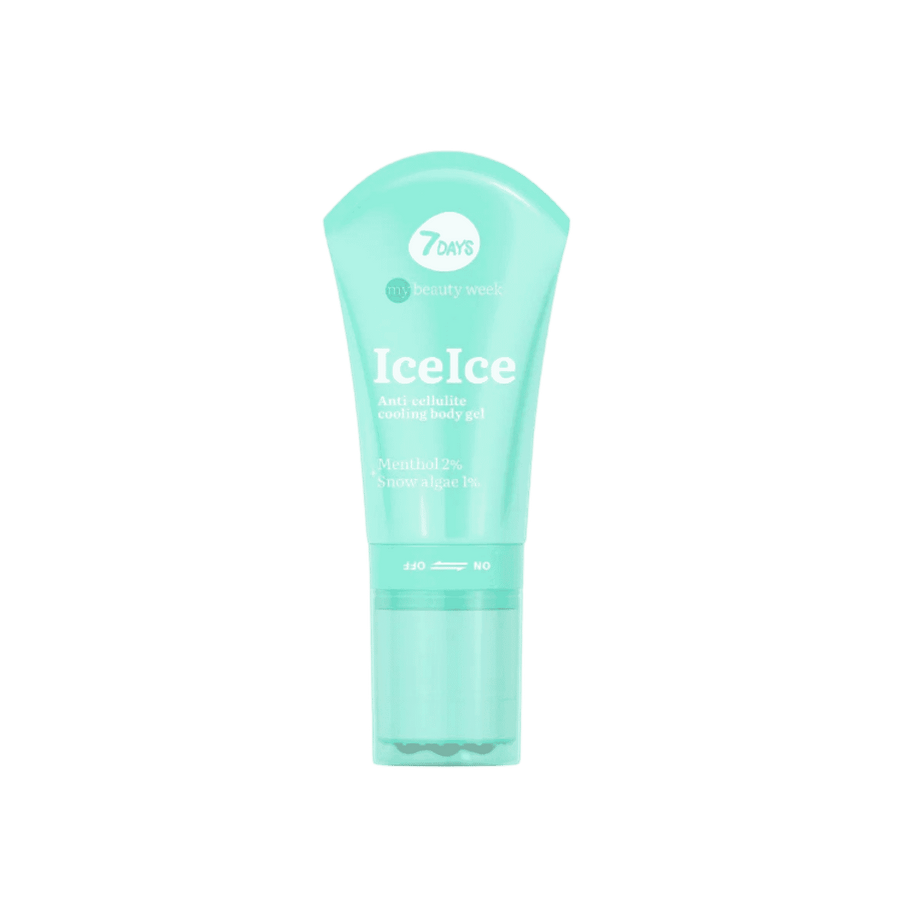 7 Days Ice Ice anti-cellulite cooling body gel with menthol in turquoise tube