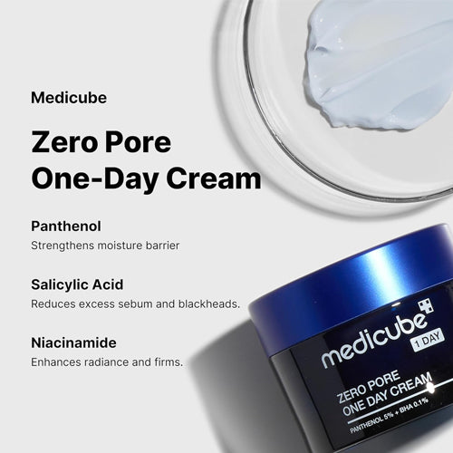 Medicube Zero Pore One Day Cream - 50ml | ميدي كيوب كريم يومي زيرو بورت - 50مل