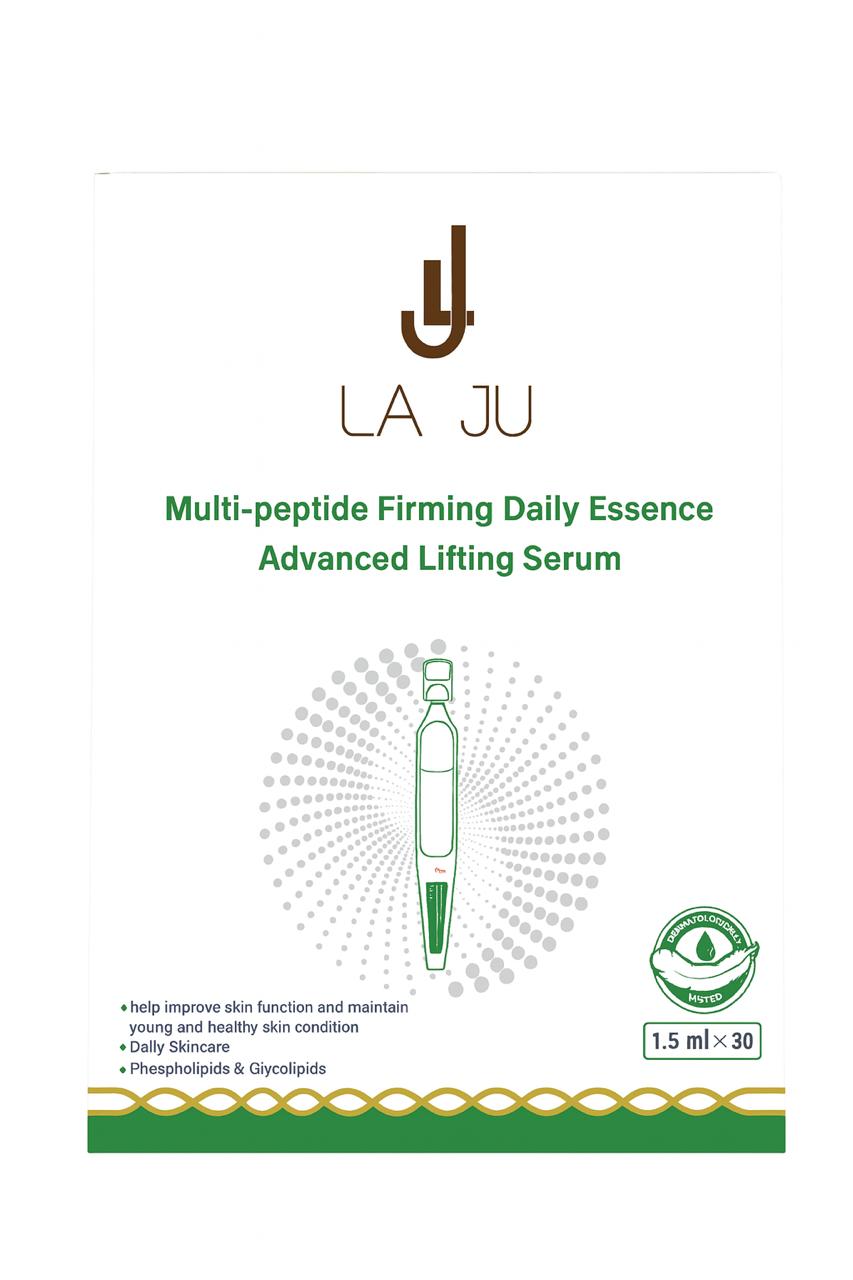 LA JU Multi- Peptide Firming Daily Essence Advanced Lifting Serum - 1.5 ml*30 | لاجو سيروم مرطب للوجه بالببتيدات - 1.5*30 مل