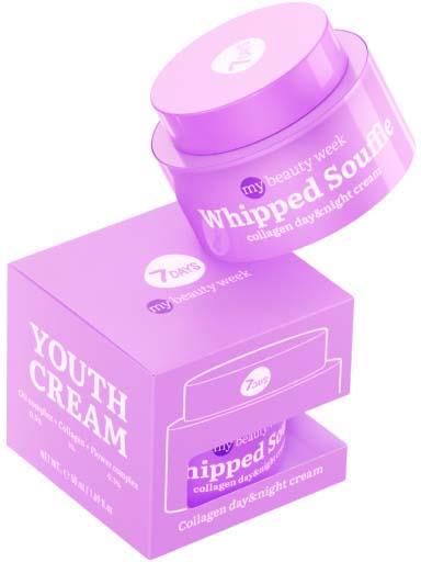 7DAYS My Beauty Week Whipped Souffle Collagen Day & Night Cream - 50ml | ماي بيوتي ويك كريم كولاجين نهاري وليلي سوفليه - 50مل #2