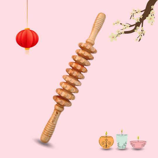 Mura Wooden Body Massage Roller | مورا رول المساج الخشبي