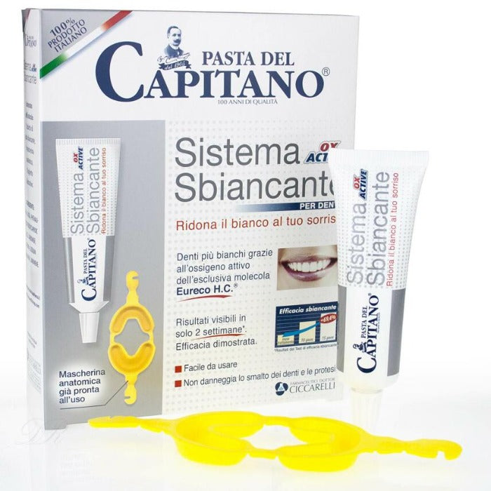 CAPITANO Pasta del  Whitening Toothpaste | كابيتانو مجموعة  للتبييض معجون أسنان باستا ديل