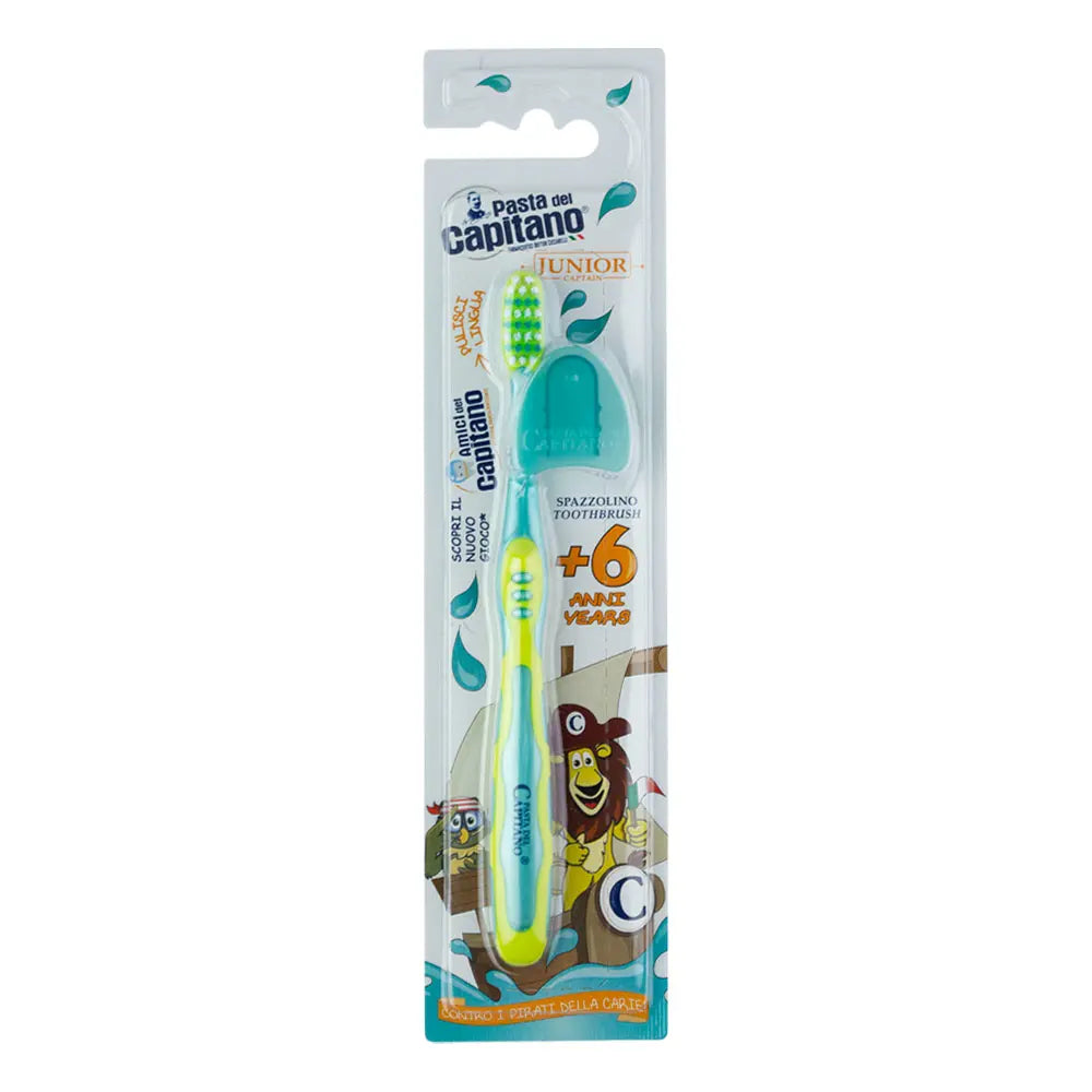CAPITANO Children's Toothbrush Junior +6 Years - Soft |كابيتانو فرشاة اسنان للاطفال 6+ اعوام - ناعمه