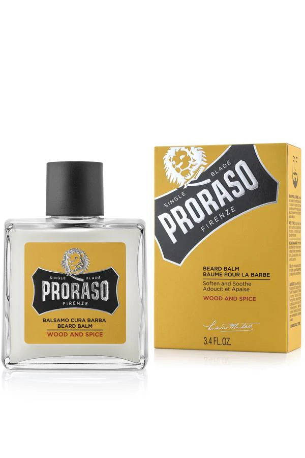 PRORASO Balsamo Cura Barba Wood and Spice - 100ml | بروارسو بلسم لحية وود آند سبايس - 100مل