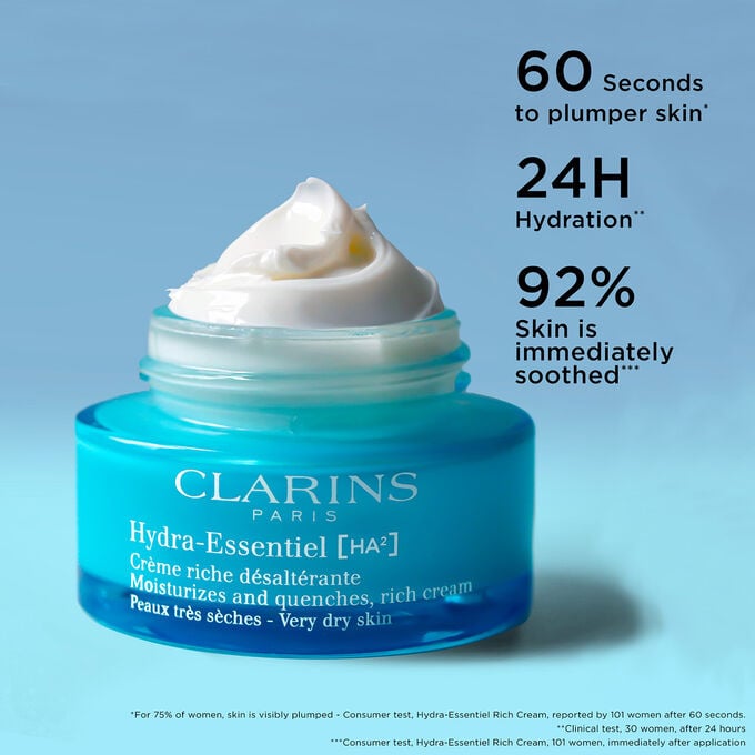 Clarins Hydra Essential Rich Cream - 50ml | كلارنس كريم ريتش هايدرا إسيانتييل - 50مل #3