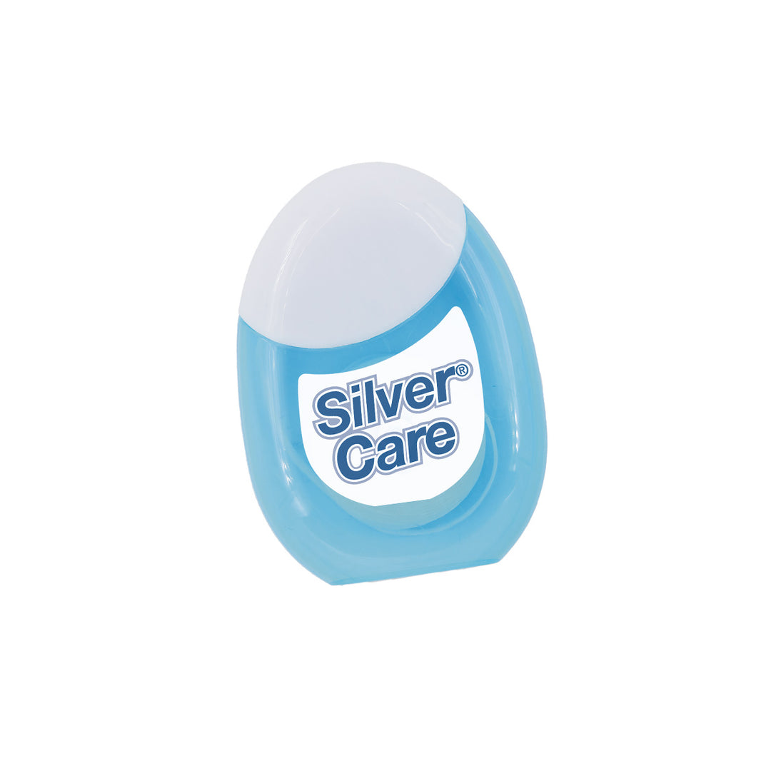 Silver Care H2O Extra-Flat Waxed Floss - 50m | سيلفر كير خيط أسنان مشمّع فائق النحافة – 50 متر