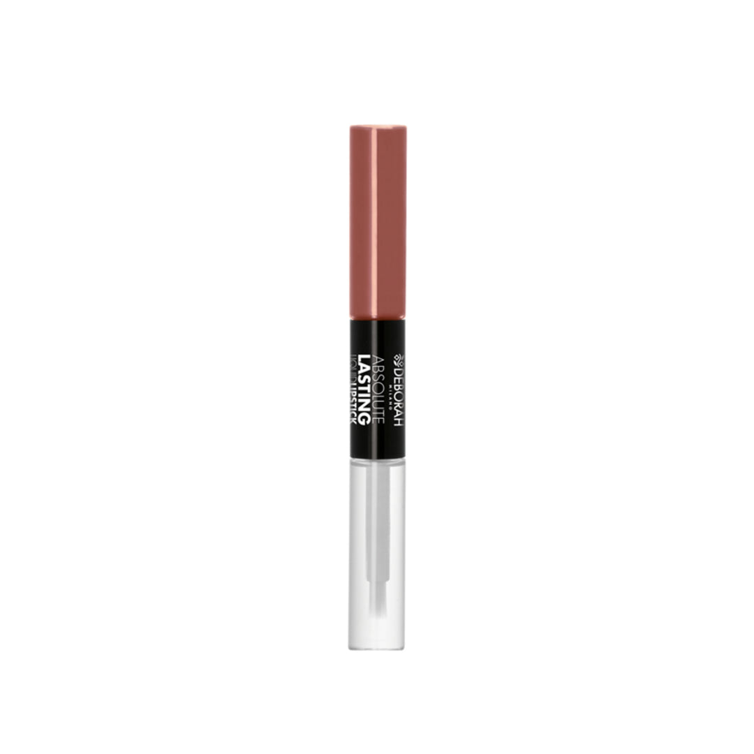 Deborah Absolute Lasting Liquid Lipstick - 4mlx2 |  x 2ديبورا أحمر شفاه مزدوج مات و لامع - 4 مل