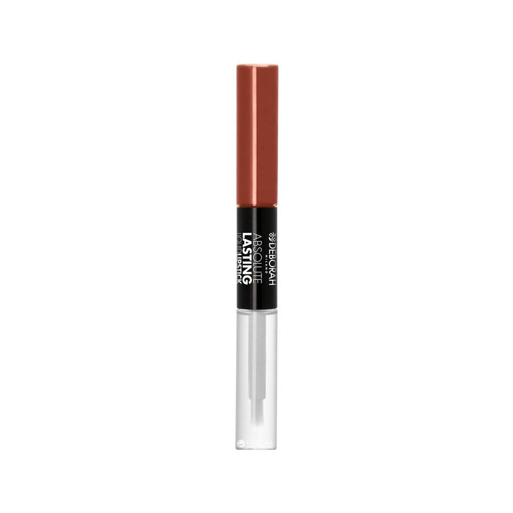 Deborah Absolute Lasting Liquid Lipstick - 4mlx2 |  x 2ديبورا أحمر شفاه مزدوج مات و لامع - 4 مل