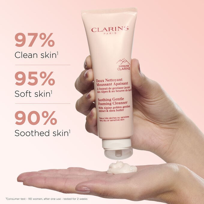 ClarinsSoothing Gentle Foaming Cleanser - 125ml | كلارينس غسول رغوي لطيف مهدئ - 125مل #1
