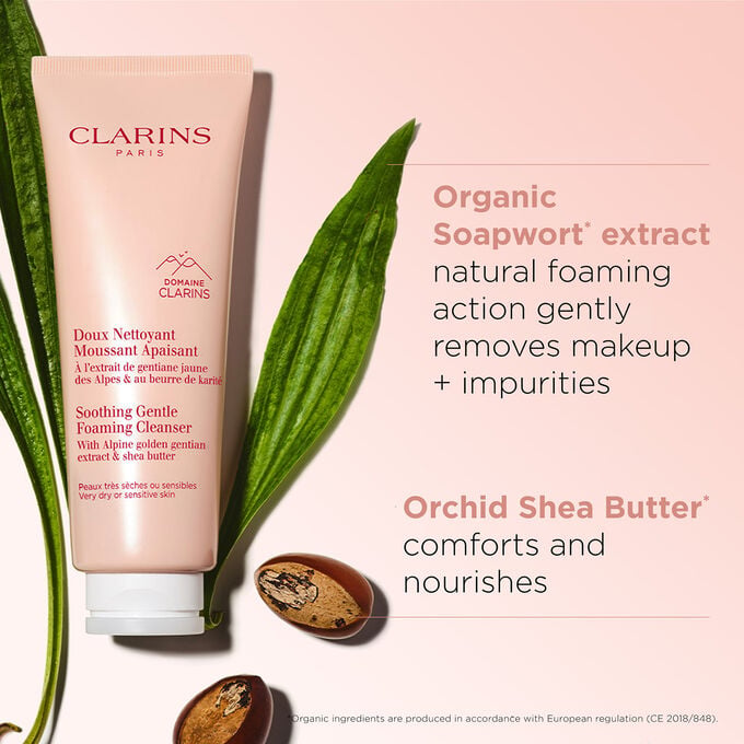 ClarinsSoothing Gentle Foaming Cleanser - 125ml | كلارينس غسول رغوي لطيف مهدئ - 125مل #3