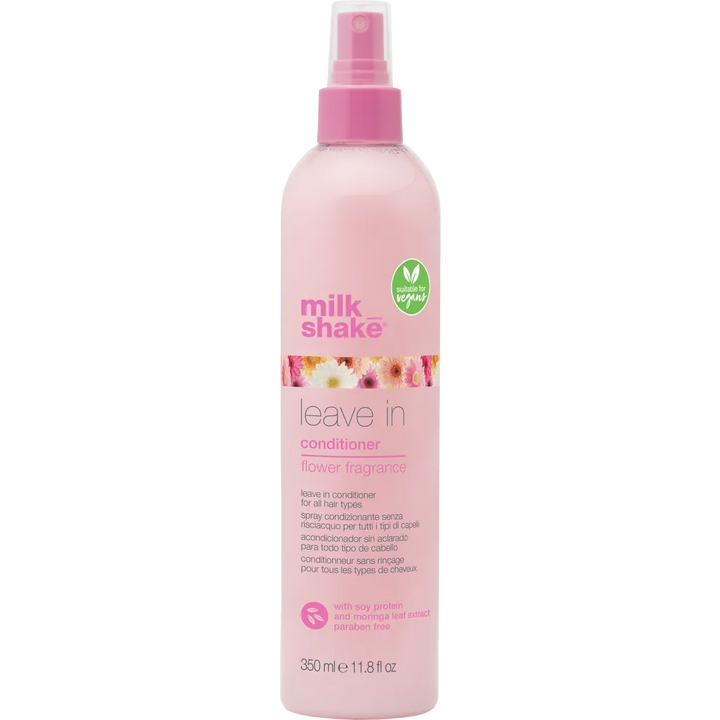 Milk Shake Flower Power Leave-in Conditioner Flower Fragrance - 350ml | ميلك شيك بلسم ليف ان برائحة الورد - 350 مل