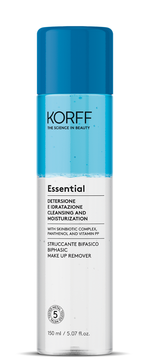 KORFF ESSENTIAL BIPHASIC MAKEUP REMOVER - 150ml | كورف مزيل مكياج ثنائي الطور - 150 مل