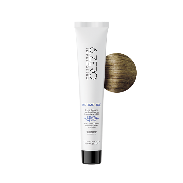 6. Zero KROMPURE Gentle hair colour cream free of ammonia and PPD +9% Ossidante free - 100ml | 6 زيرو صبغة للشعر خالية من الأمونيا - 100 مل
