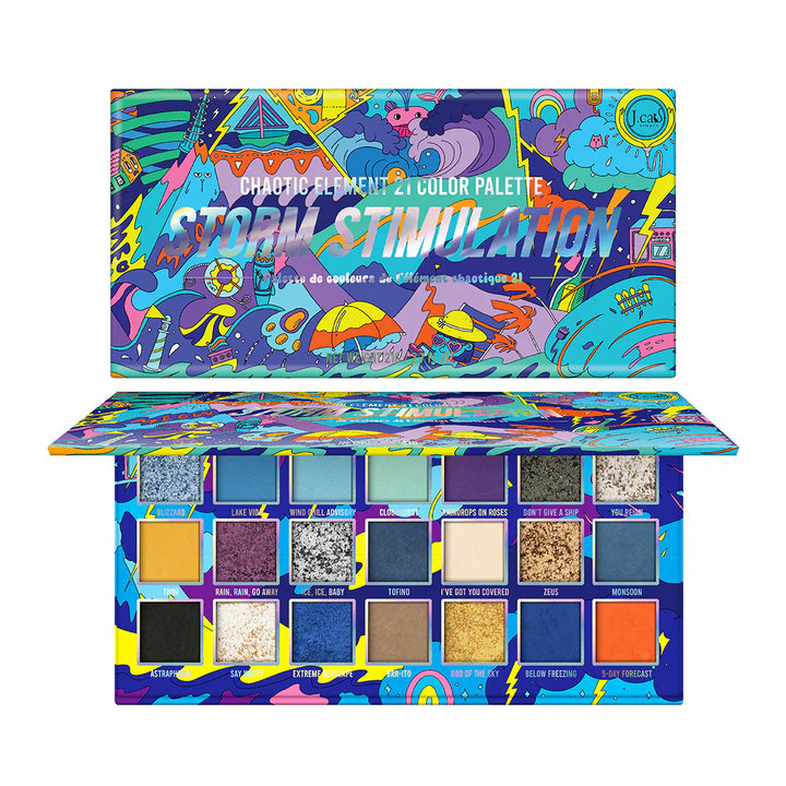 J. Cat Chaotic Element 21 Color Palette| جي كات باليت مجموعة الظلال